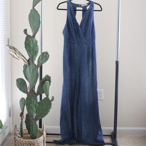 Mebon By Machine Denim Jumpsuit Keyhole Size Large